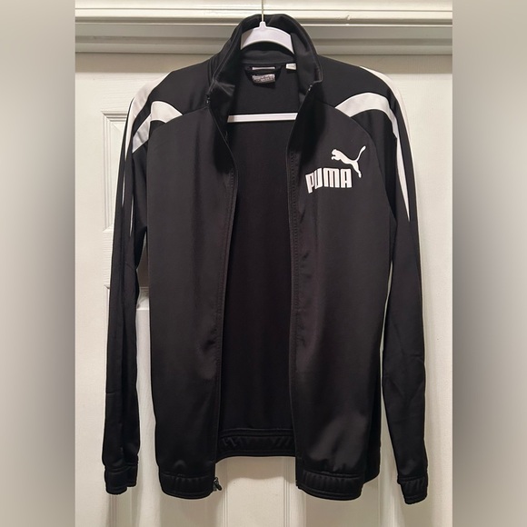 PUMA Men's Black and White Windbreaker - Picture 4 of 5